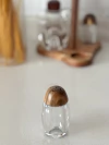 SALERO DE MESA ACRÍLICO TAPA MADERA - comprar online