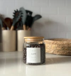 FRASCO VIDRIO REDONDO TAPA BAMBOO