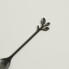 CUCHARITA CORTA STEM ACERO BLACK