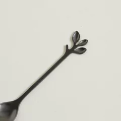 CUCHARITA CORTA STEM ACERO BLACK