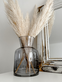 FLORERO JARRON VIDRIO FUME - comprar online