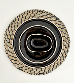 PLATO PLAYO BLACK CON BEIGE 27 cm