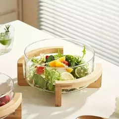 ENSALADERA VIDRIO 25 cm CON BASE - comprar online