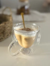 TAZA DOBLE VIDRIO CORAZON C/ asa 250 ml