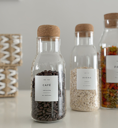 FRASCO BOTELLA AESTHETIC TAPA CORCHO - tienda online