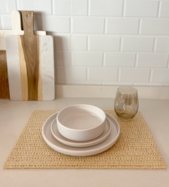 INDIVIDUAL RECTANGULAR TEJIDO ESPIGA - comprar online