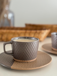 SET TAZA Y PLATO ARENA PREMIUM MATE - tienda online