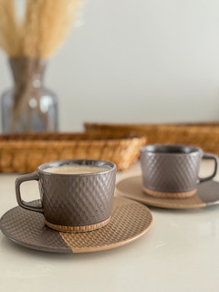 SET TAZA Y PLATO ARENA PREMIUM MATE