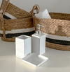 SET DE BAÑO WHITE CERAMICA