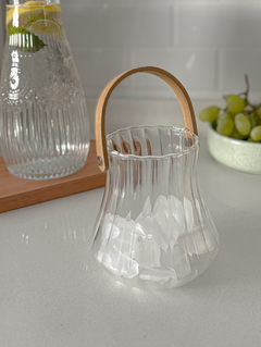 FRASCO REDONDO CON MANIJA BAMBÚ / HIELERA - comprar online
