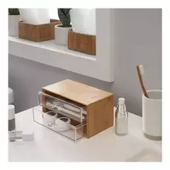 CAJA DOS CAJONCITOS ACRÍLICA + BAMBU