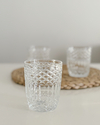 SET X6 VASOS DE VIDRIO LABRADOS