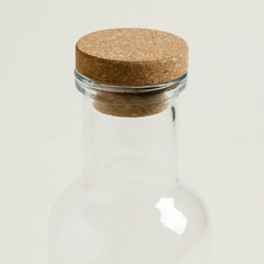 BOTELLA DE VIDRIO 1 litro TAPA CORCHO - Mama al Mando