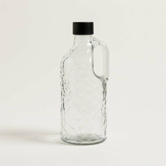 BOTELLÓN TRANSPARENTE VIDRIO 1 litro BLACK ONDAS