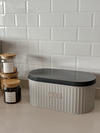 LATA OVALADA GRIS PARA PAN 34 cm - comprar online