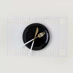 INDIVIDUAL PVC LINEAS BORDE CALADO en internet
