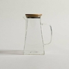 JARRA VIDRIO TAPA BAMBOO PIRAMIDAL 1500 ml