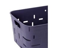 CANASTO ORGANIZADOR DETALLES GRIS OSCURO - comprar online