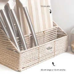 ORGANIZADOR MULTIUSO RATTAN - comprar online