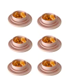 COMBO VAJILLA JASPEADO ROSA X18 PIEZAS CERAMICA - comprar online