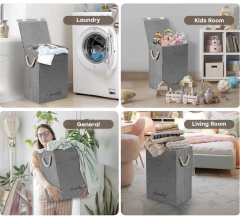 CESTO FIRME LAUNDRY GRIS 58 cm - Mama al Mando