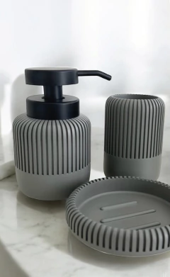 DISPENSER DE BAÑO LINESS GREY