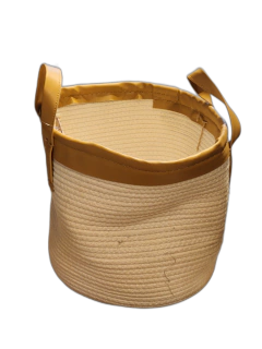 CANASTA DE TELA CON MANIJA