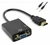 Cabo Conversor HDMI x VGA | com Áudio | Exbom CC-HV100 Preto - comprar online