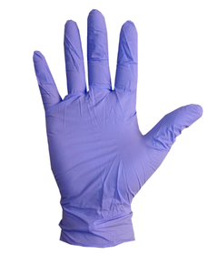 GUANTES DE NITRILO L AZUL/NEGRO