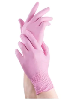 GUANTES DE NITRILO ROSA M LILA/ROSA