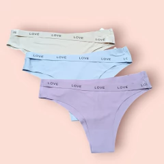 002222-CALCINHA SEM COSTURA FAIXA LOVE G29 - comprar online