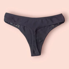 748-CALCINHA COTTON FIO RENDA LATERAL - loja online