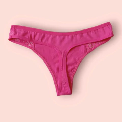 Imagem do 748-CALCINHA COTTON FIO RENDA LATERAL