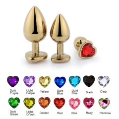 1562-PLUG ANAL CORAÇÃO METAL P - comprar online