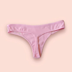 748-CALCINHA COTTON FIO RENDA LATERAL