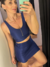 SHORTSAIA DUBH BELLA - Azul Marinho - loja online