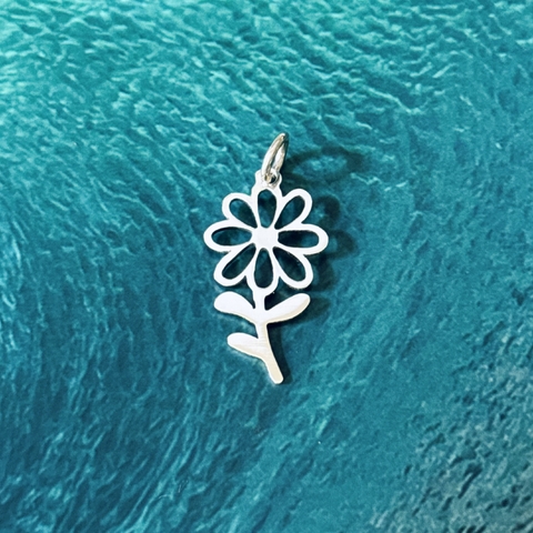 Pingente Flor Margarida em Prata 950