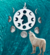 Pingente Medalha Lobo com Fases da Lua em Prata 950 - comprar online