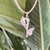 Pingente Flor Copo de Leite em Prata 950