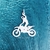 Pingente Motociclista em Prata 950