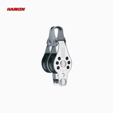 Motón Micro 22mm con arraigo - doble (227)