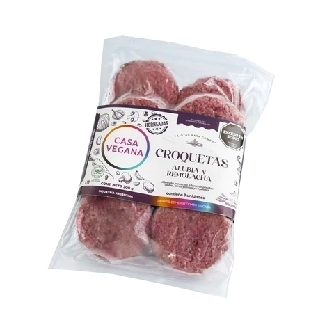 croquetas alubias y remolacha - Casa vegana - comprar online