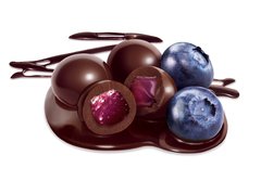 Arándanos con Chocolate - Chocolart