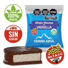 Alfajor mousse de vainilla - Cerro azul - comprar online