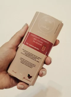 Chocolate 80% Cacao con nuez pecan s/azúcar - NUTRIRTE ALIMENTO MEDICINA