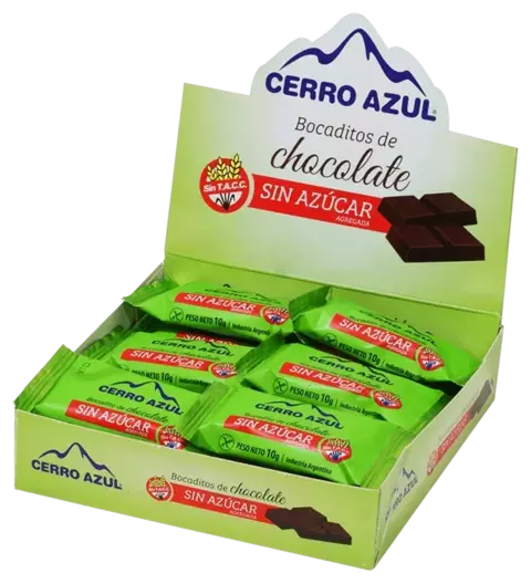 Bocadito de chocolate sin azucar - Cerro azul