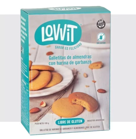 Galletitas de almendras con harina de garbanzo - Lovvit