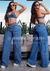 Calça Jeans Feminina Premium Collection Wide Leg - C584-01