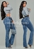 Calça Jeans Feminina Flare Empina Bumbum Premium Collection - CF479-01