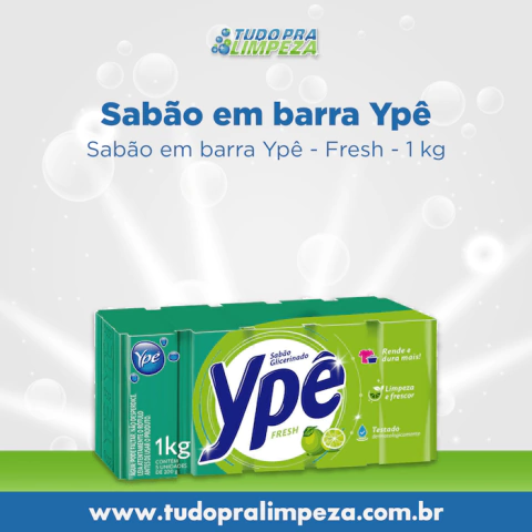 Sabão em barra Ypê - Fresh - 1 kg